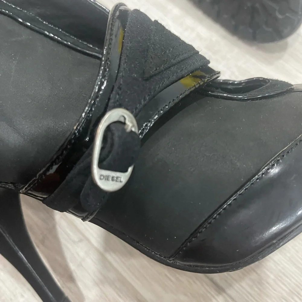 Diesel leather boots-Size 9 (40) - Picture 13 of 14
